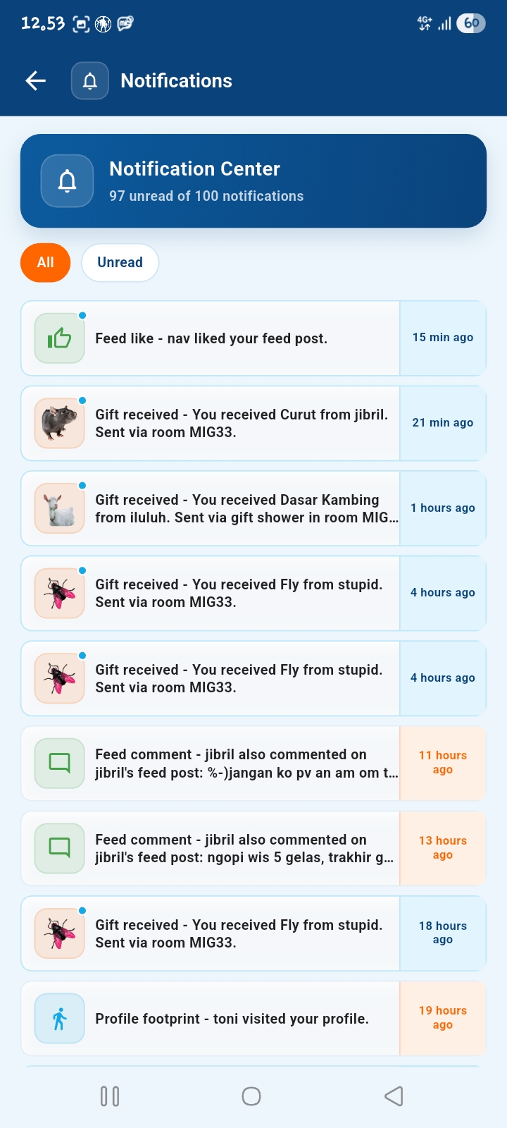 mig33 Gifts